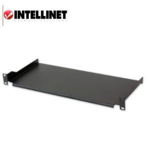 Mensola per Rack 19'' 250 mm 1U Nera 2 punti